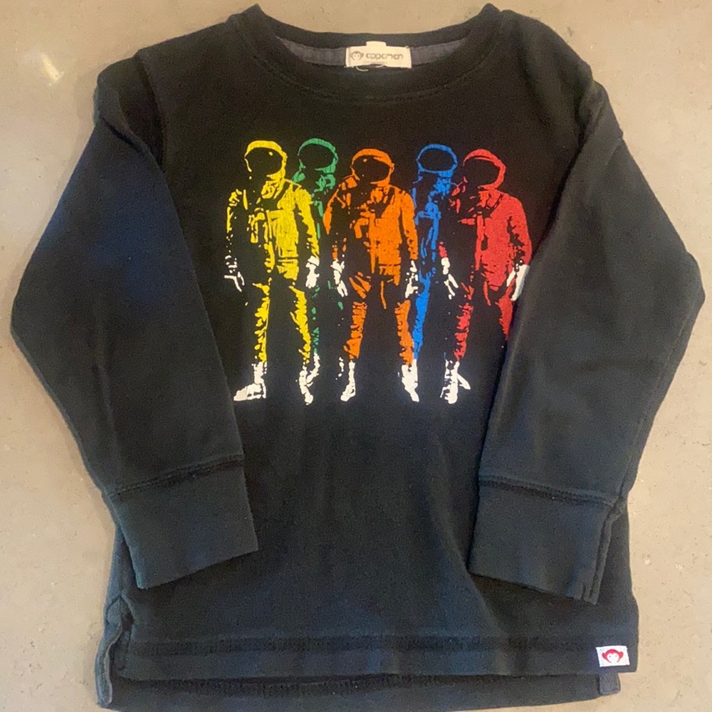 Appaman Long Sleeve Black Astronaut T-shirt